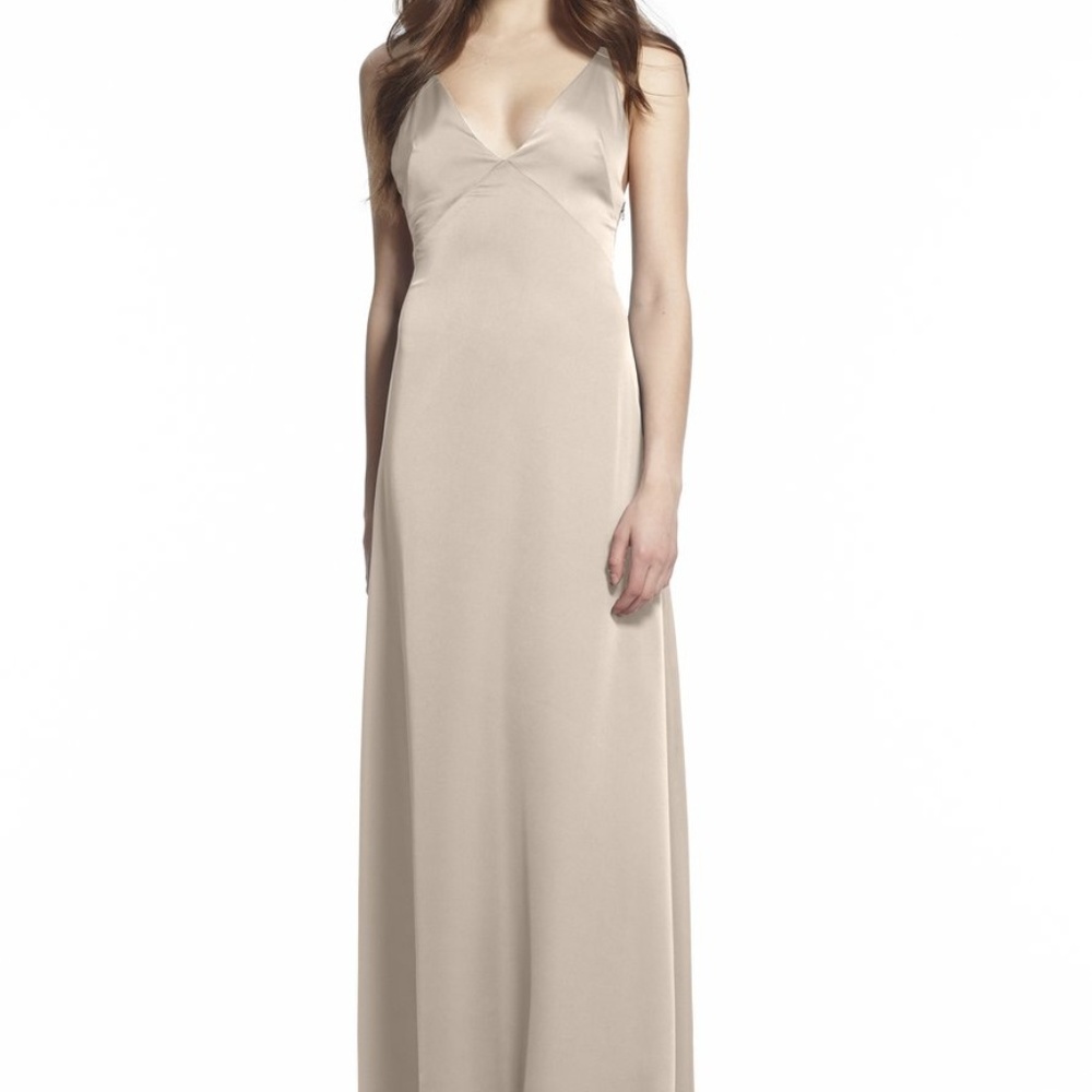 Monique Lhuillier Long Dress Champagne
